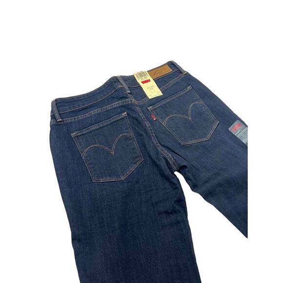 NWT! Levi's Women's Demi Curve Slim Richest Indigo Jeans 4S/27 - Picture 7 of 14
